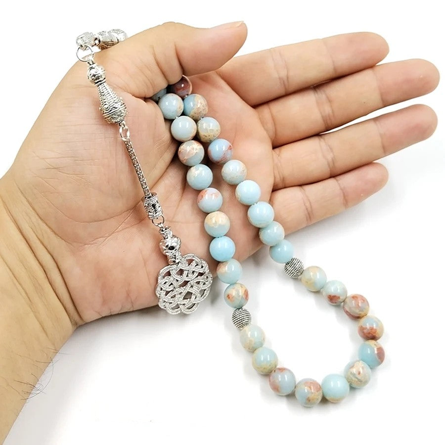 Tasbih chapelet - Pierre d'Agale Donolite