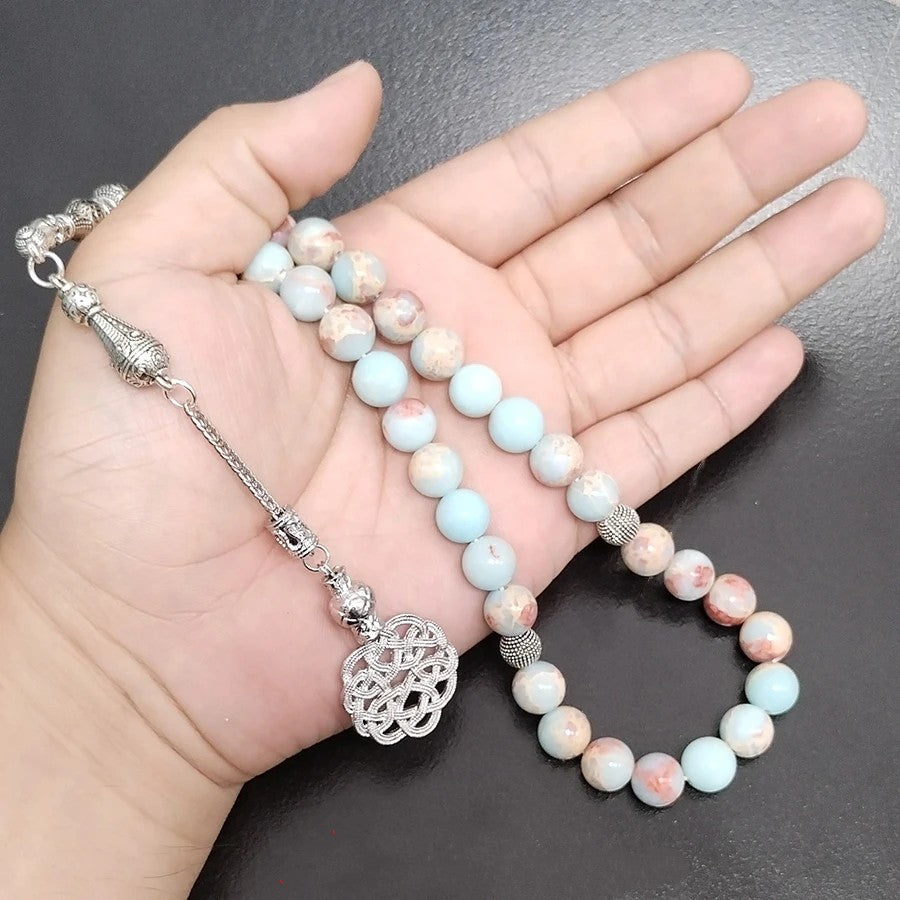 Tasbih chapelet - Pierre d'Agale Donolite