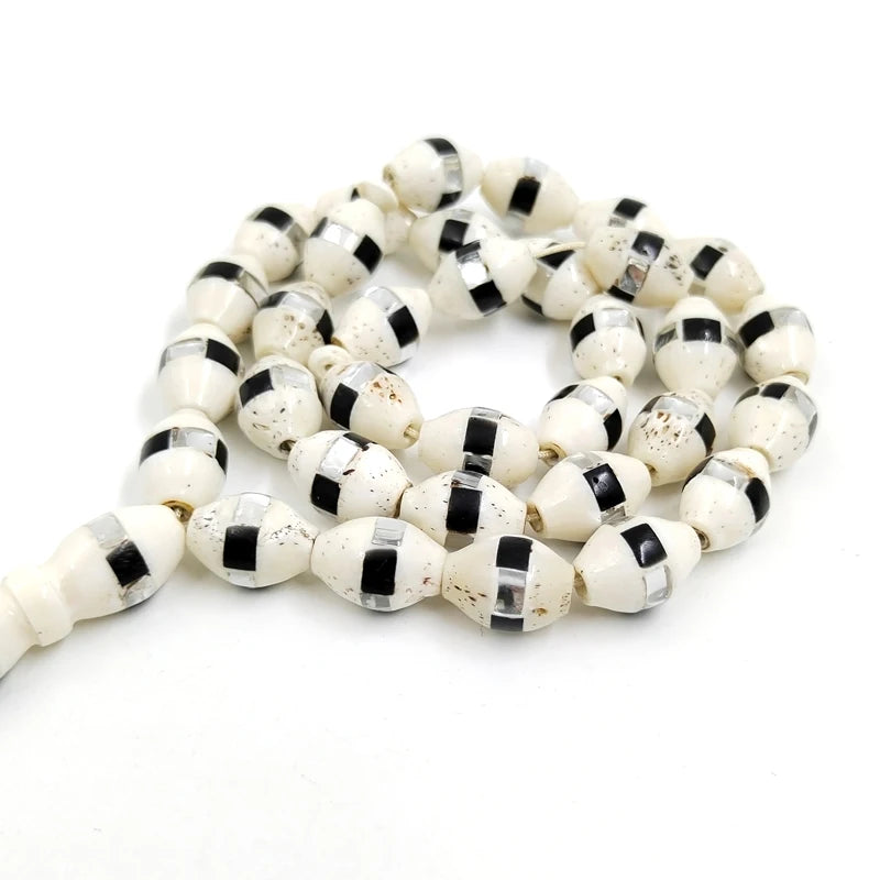 Tasbih Natural White Camel Bone 33 Prayer Beads Muslim Handmade Rosary Arabic Fashion Accessories Turkish Islamic Bracelet