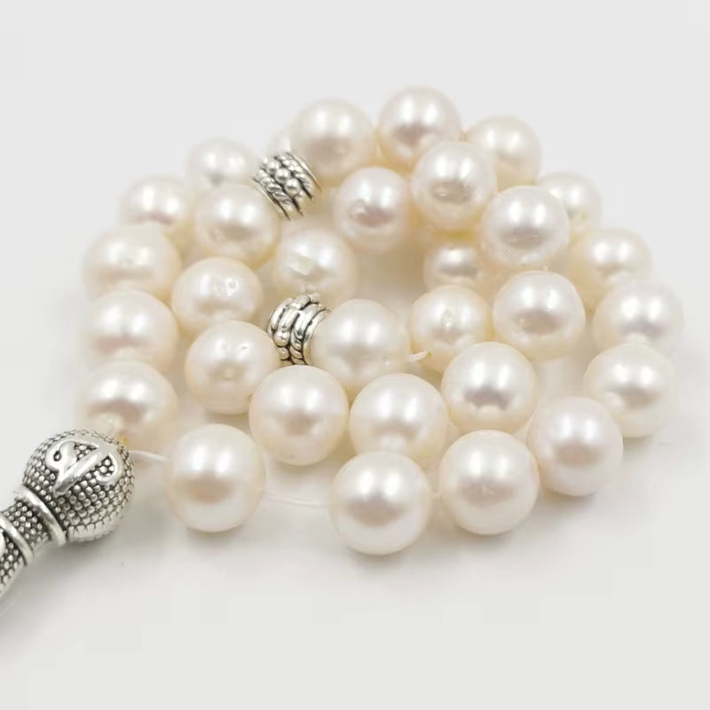Tasbih Natural Pearl Hot Sale Style Freshwater Pearl Misbaha Rosary Bead Pearl Bracelet Women Love Gift Islamic Jewelry Eid Gift