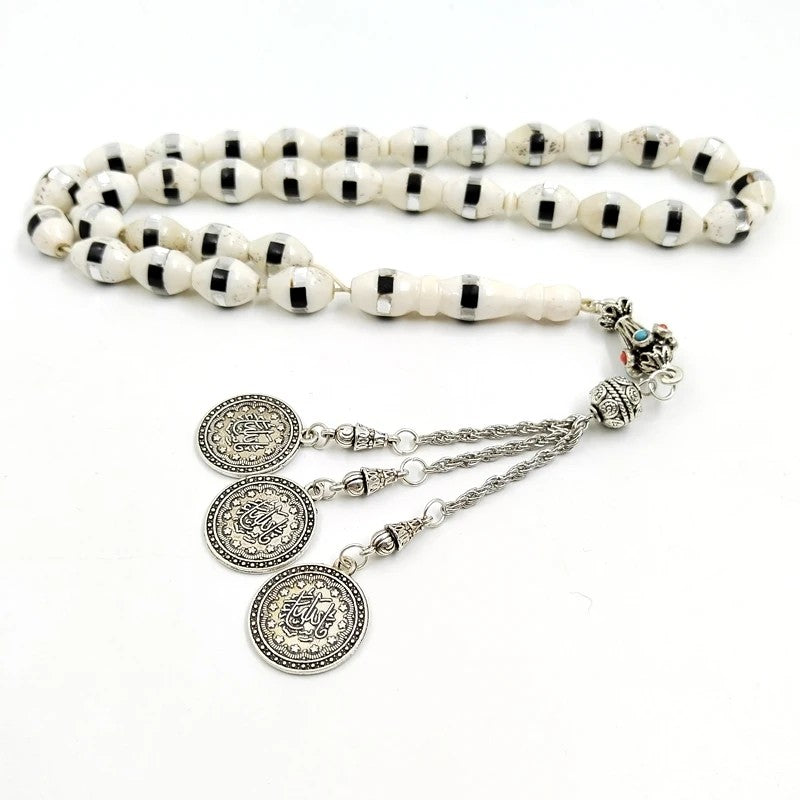 Tasbih chapelet - Os de chameau blanc naturel