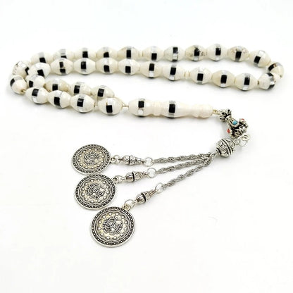 Tasbih chapelet - Os de chameau blanc naturel